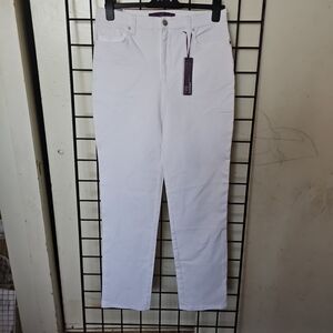 Gloria Vanderbilt Women's Straight Leg White Jeans